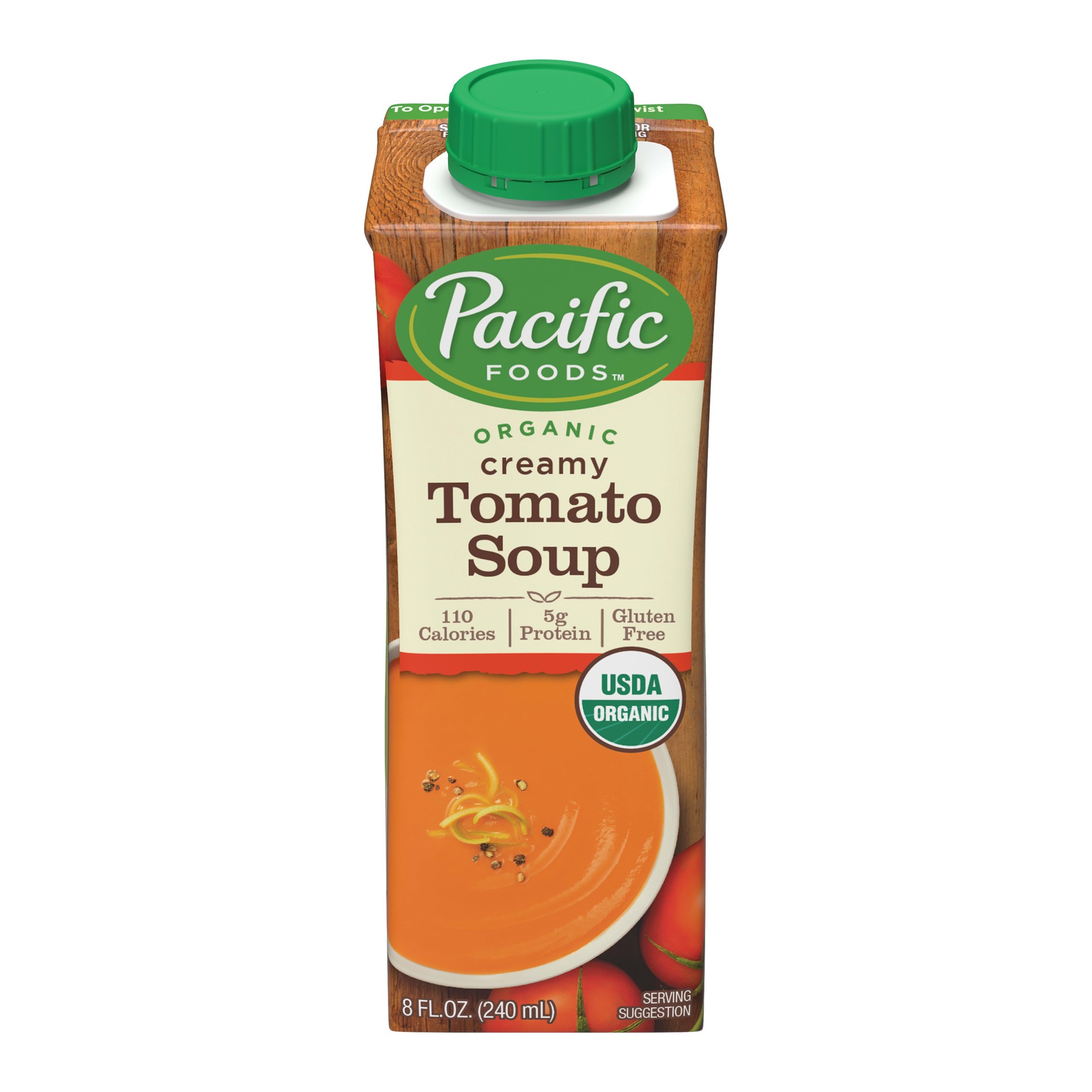 slide 1 of 5, Pacific Foods Organic Creamy Tomato Soup, 8oz, 8 oz