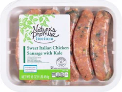 Nature's Promise Sweet Italian Chicken Sausage with Kale 16 oz