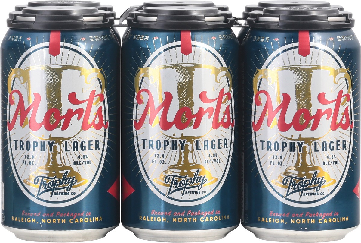 slide 8 of 11, Trophy Brewing Co. Morts Lager Pilsner, 6 ct; 12 oz