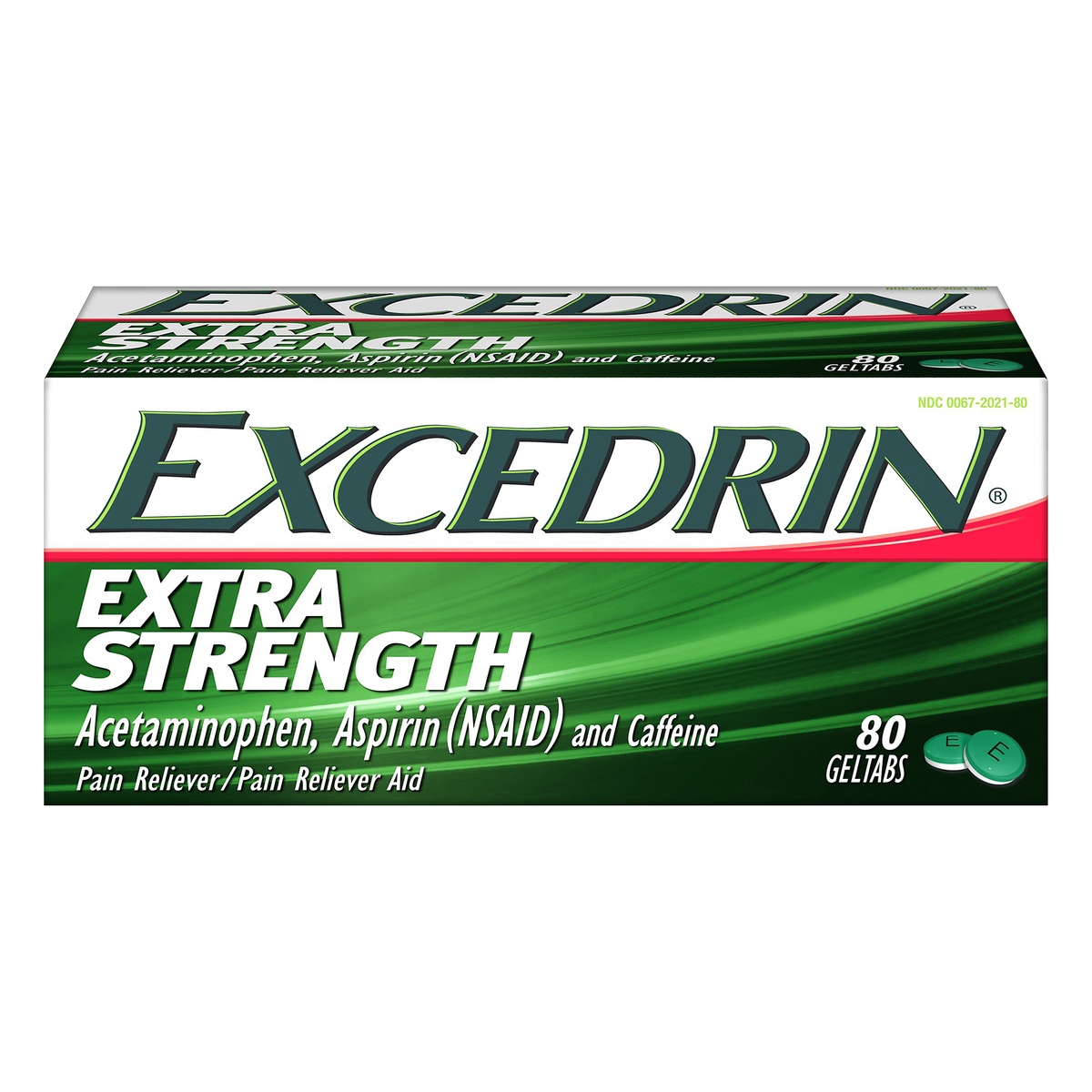 slide 1 of 10, Excedrin Extra Strength Geltabs Acetaminophen Aspirin Nsaid, 80 ct