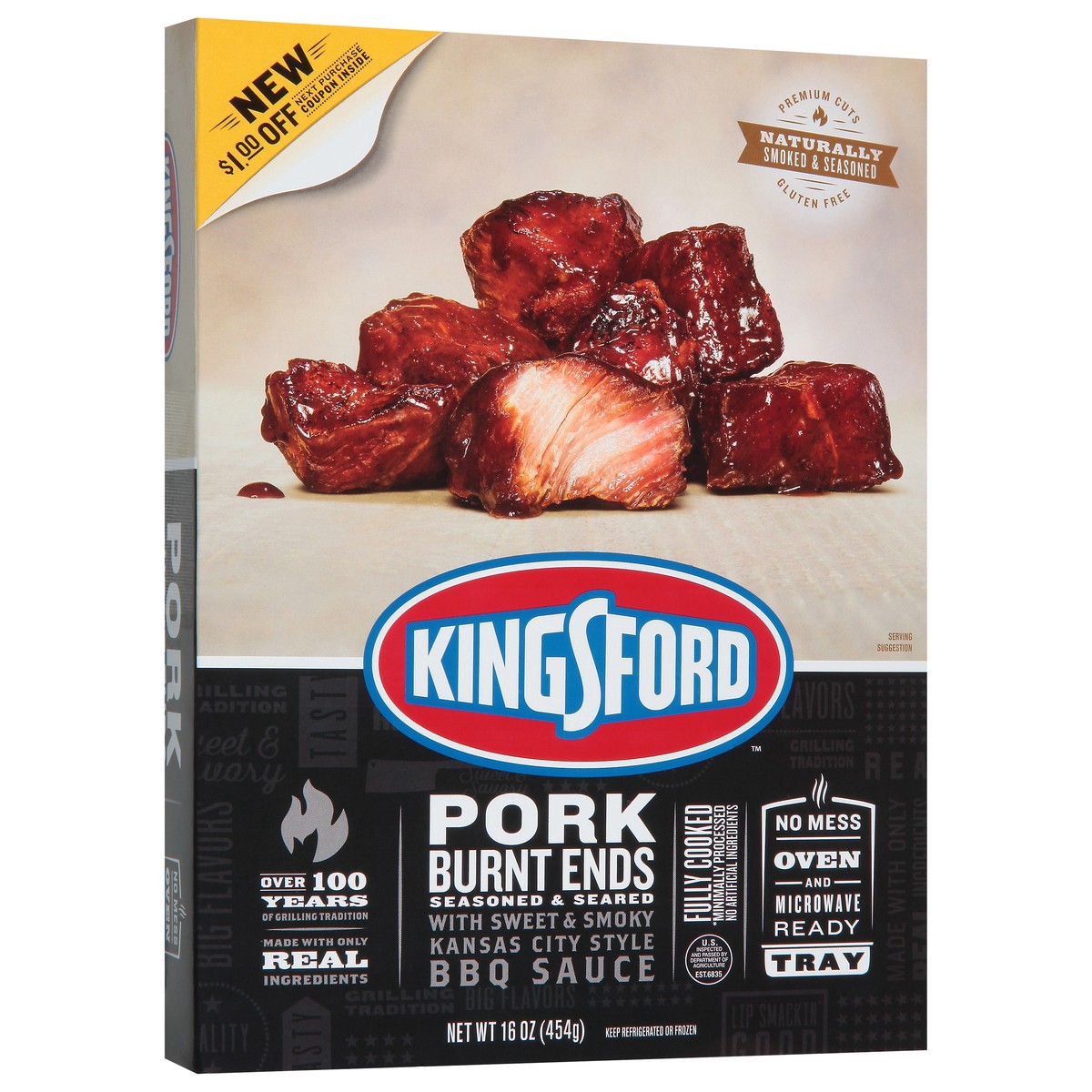 slide 9 of 14, Kingsford Seasoned & Seared Burnt Ends Pork 16 oz, 16 oz