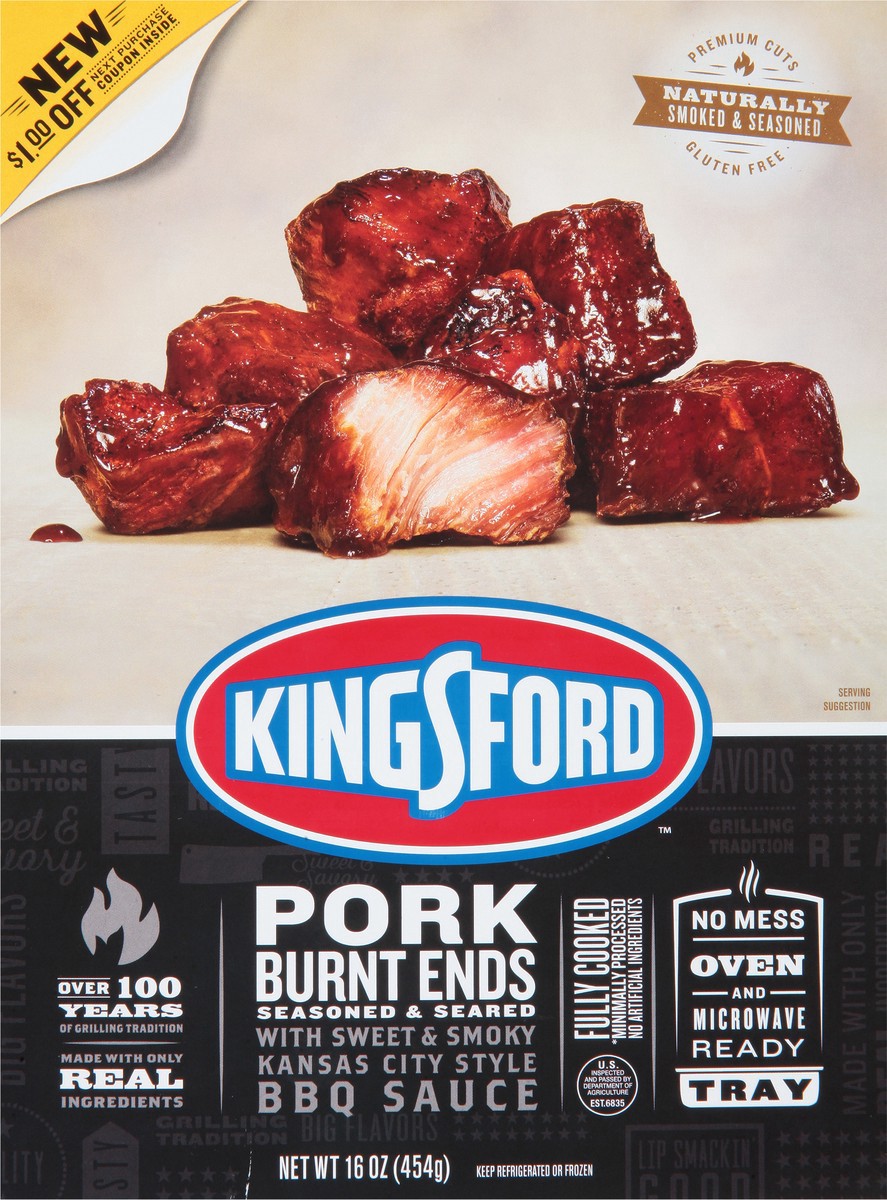 slide 13 of 14, Kingsford Seasoned & Seared Burnt Ends Pork 16 oz, 16 oz