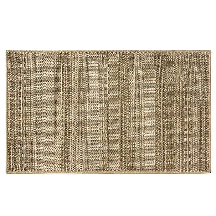 slide 1 of 2, Bacova Woven Natural Textured Stripe Accent Rug - Brown, 28 in x 46 in