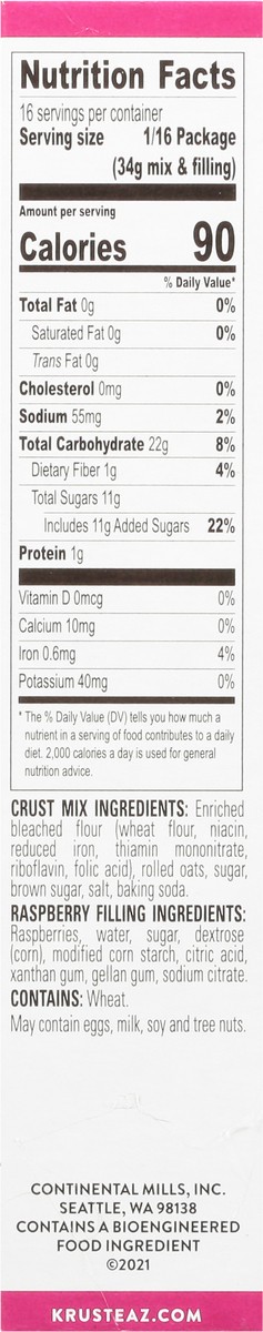 slide 8 of 9, Krusteaz Raspberry Bars, 19 oz