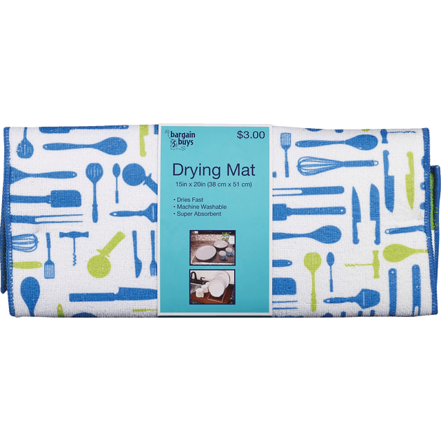 slide 1 of 1, Bargain Buys Drying Mat, 15 in x 20 in