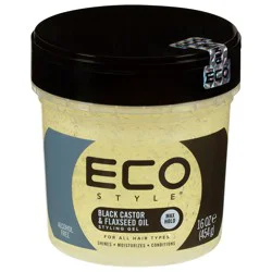 Eco Styler Max Hold Black Castor & Flaxseed Oil Styling Gel 16 oz