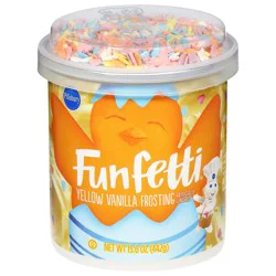 Funfetti Schmitt-Söhneetti Yellow Vanilla Frosting 15.6 oz
