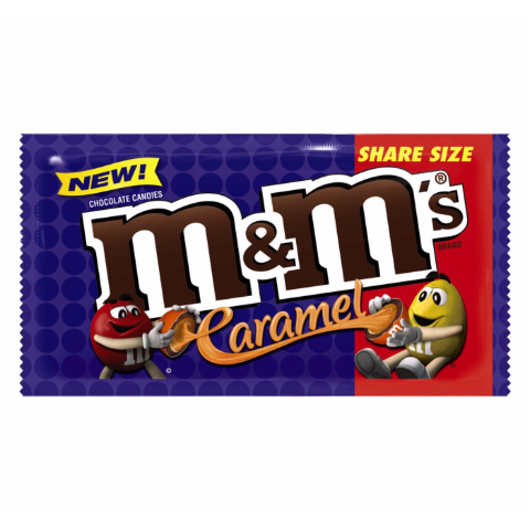 slide 1 of 1, M&M'ss Caramel Sharing Size, 24 ct; 2.83 oz