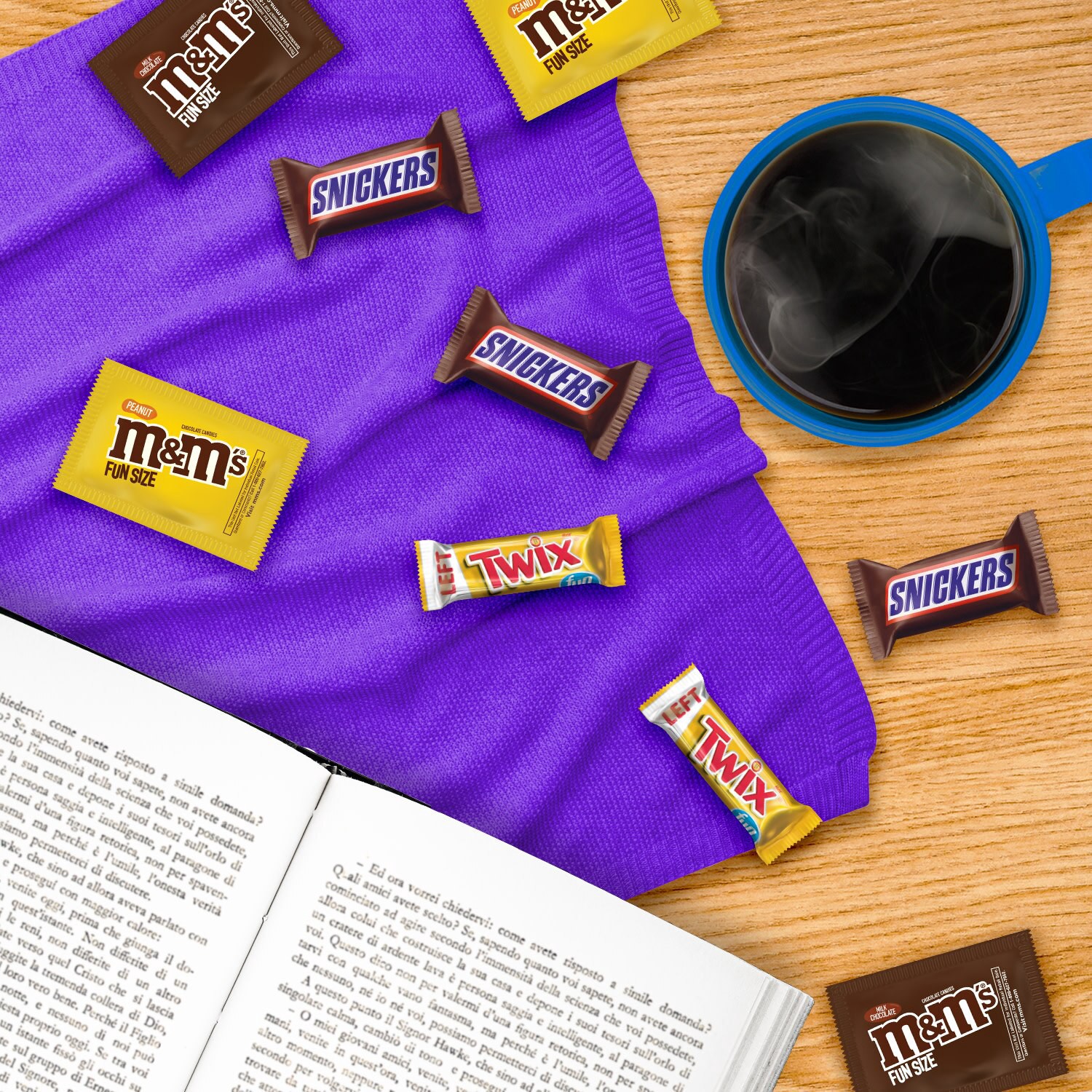 slide 2 of 6, Mars M&M'S, SNICKERS & MILKY WAY Fun Size Chocolate Candy Variety Pack, Bulk Bag, 30.18 oz