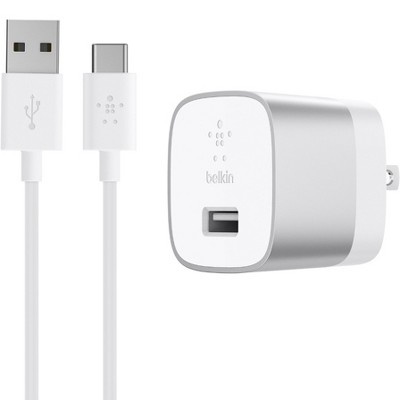 slide 1 of 1, Belkin BOOSTUP Quick Charge 3.0 Home Charger with USB-A to USB-C Cable, 1 ct