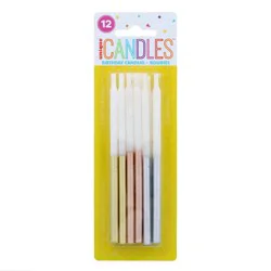Unique Industries Metallic Dipped Birthday Candles