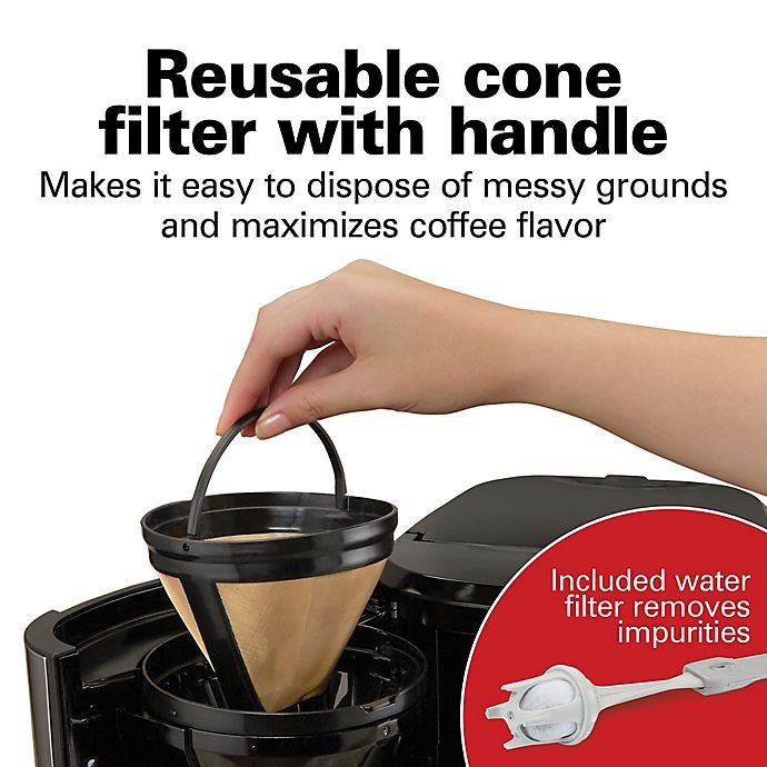 slide 6 of 7, Hamilton Beach 12-Cup Front Fill Thermal Coffee Maker - Black, 1 ct
