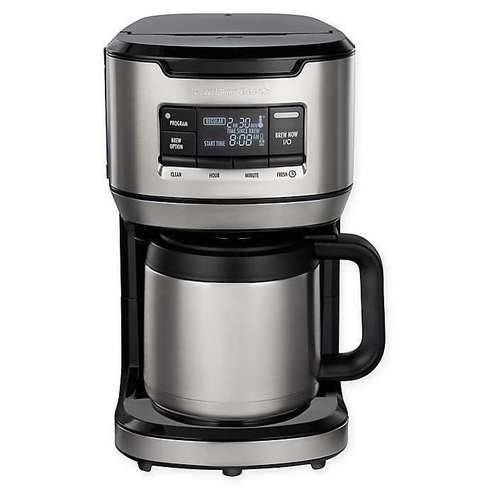 slide 1 of 7, Hamilton Beach 12-Cup Front Fill Thermal Coffee Maker - Black, 1 ct