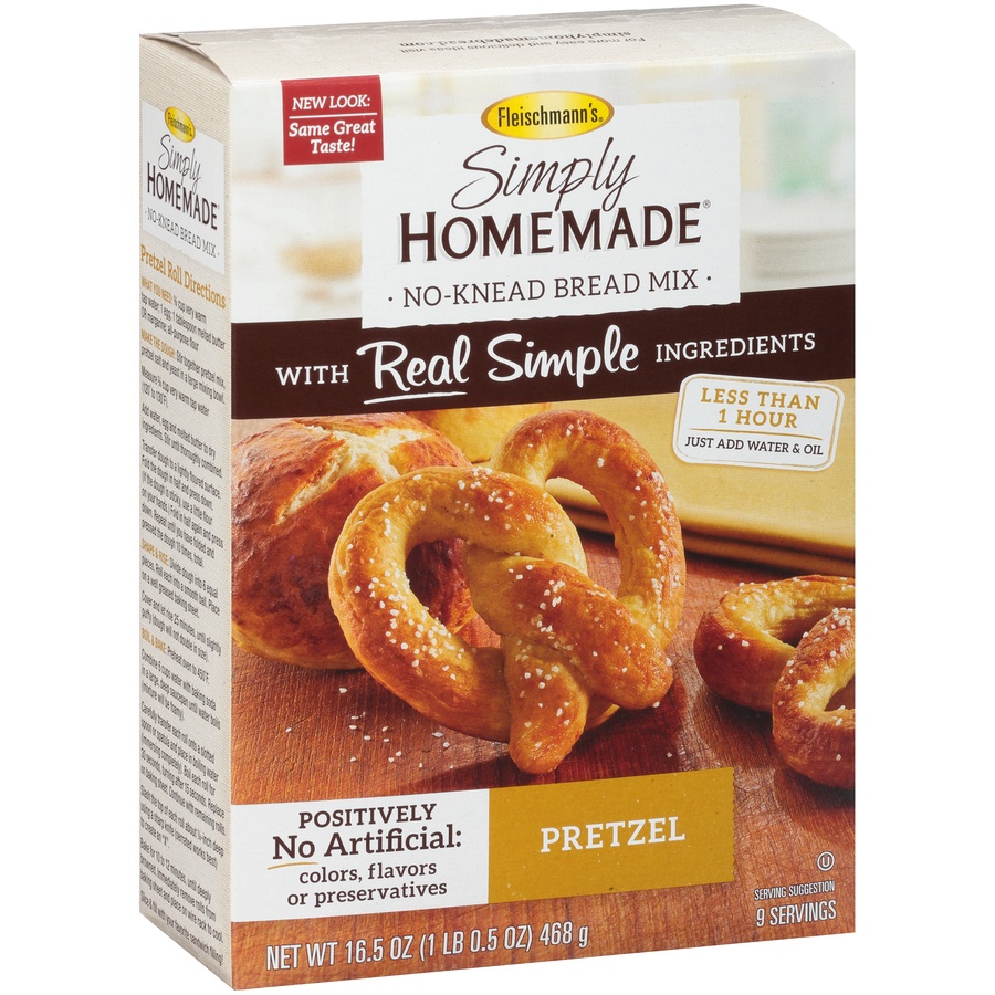 slide 3 of 8, Fleischmann's Simply Homemade Pretzel Creations Baking Mix, 16.5 oz