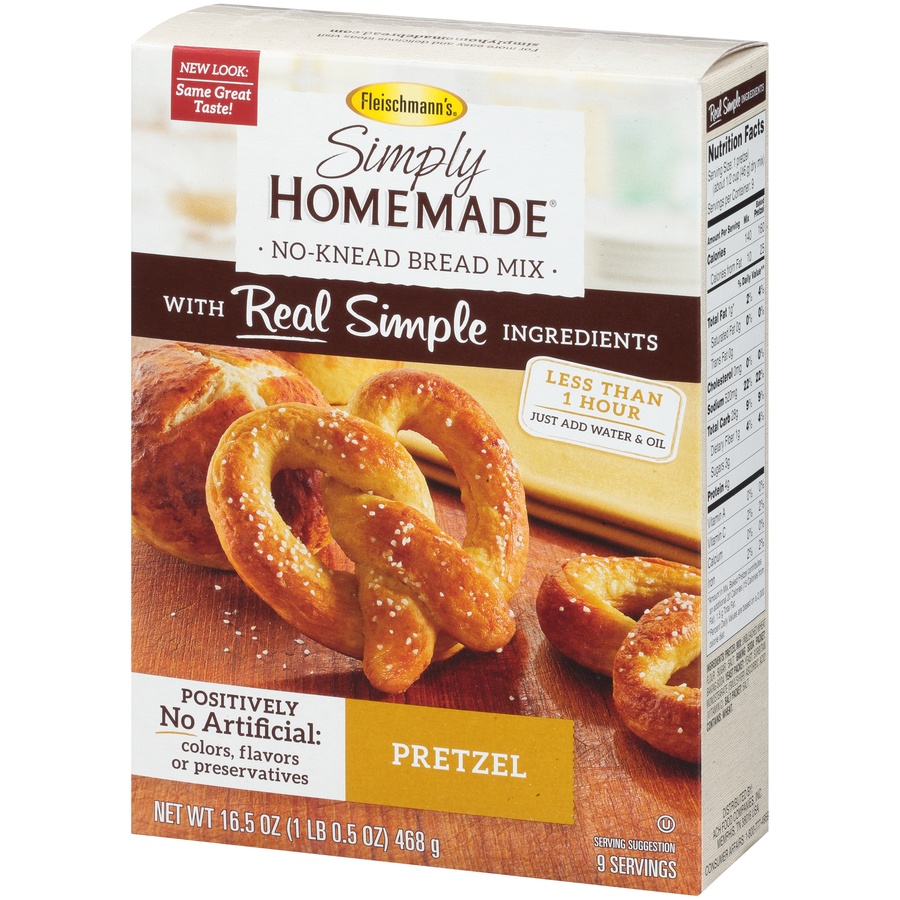 slide 5 of 8, Fleischmann's Simply Homemade Pretzel Creations Baking Mix, 16.5 oz