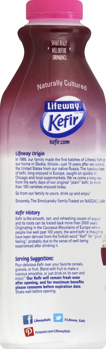 slide 4 of 4, Lifeway Kefir Cultured Milk Smoothie 32 oz, 32 oz