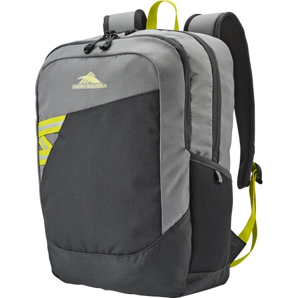 slide 7 of 10, High Sierra Outburst Backpack With 15.6'' Laptop Pocket, Gray/Mercury/Glow, 1 ct