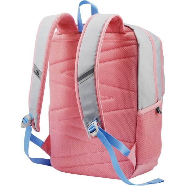 slide 5 of 9, High Sierra Outburst Backpack With 15.6'' Laptop Pocket, Silver/Bubble Gum Pink, 1 ct