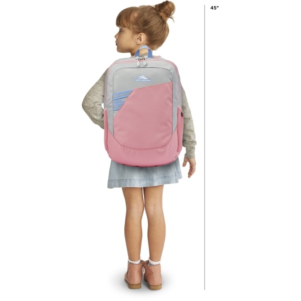 slide 6 of 9, High Sierra Outburst Backpack With 15.6'' Laptop Pocket, Silver/Bubble Gum Pink, 1 ct