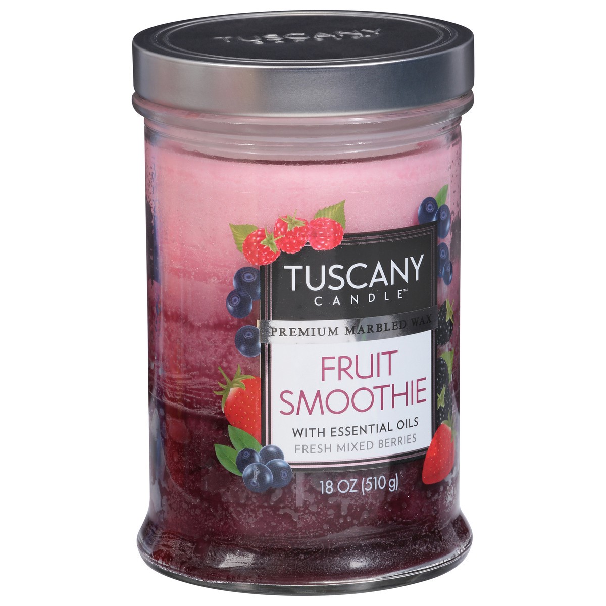 slide 6 of 9, Tuscany Candle with Essential Oil Fruit Smoothie Fresh Mixed Berries Candle 1 ea, 1 ct