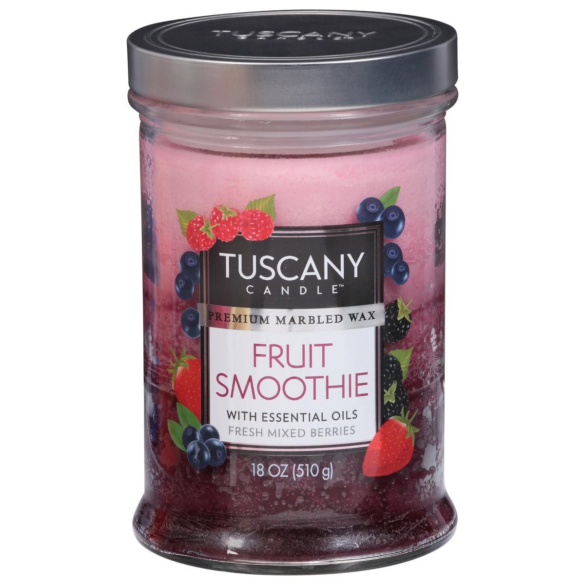 slide 1 of 9, Tuscany Candle with Essential Oil Fruit Smoothie Fresh Mixed Berries Candle 1 ea, 1 ct