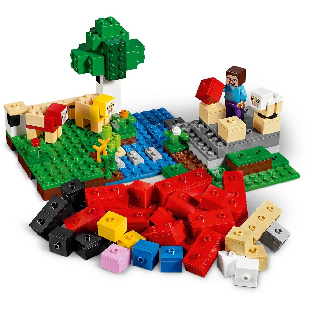 slide 6 of 7, LEGO Minecraft The Wool Farm 21153 Building Set with Toy Sheep and Steve Minifigure, 1 ct