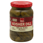 slide 1 of 1, Harris Teeter Pickles - Baby Dill, 16 oz