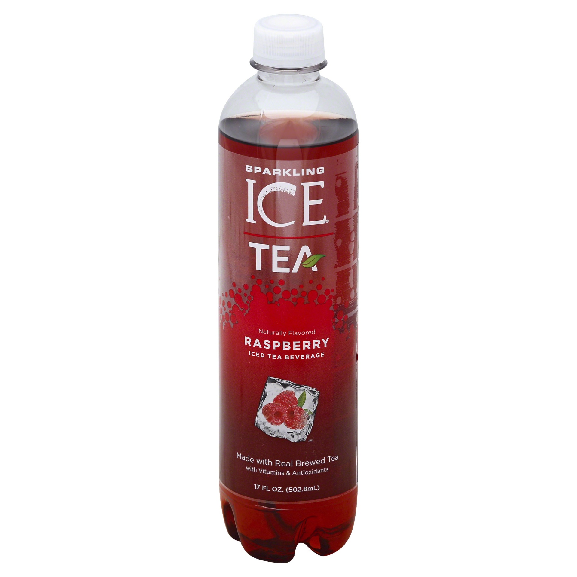 slide 1 of 1, Sparkling ICE Raspberry Tea Bottle, 17 fl oz