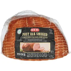 H-E-B Post Oak Smoked Boneless Uncured Half Ham