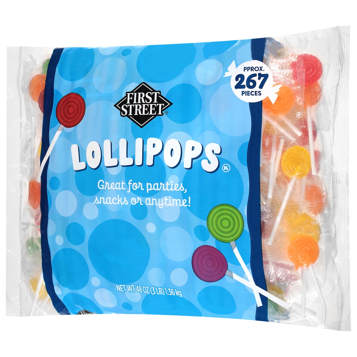 slide 2 of 4, First Street Lollipops, 3 lb