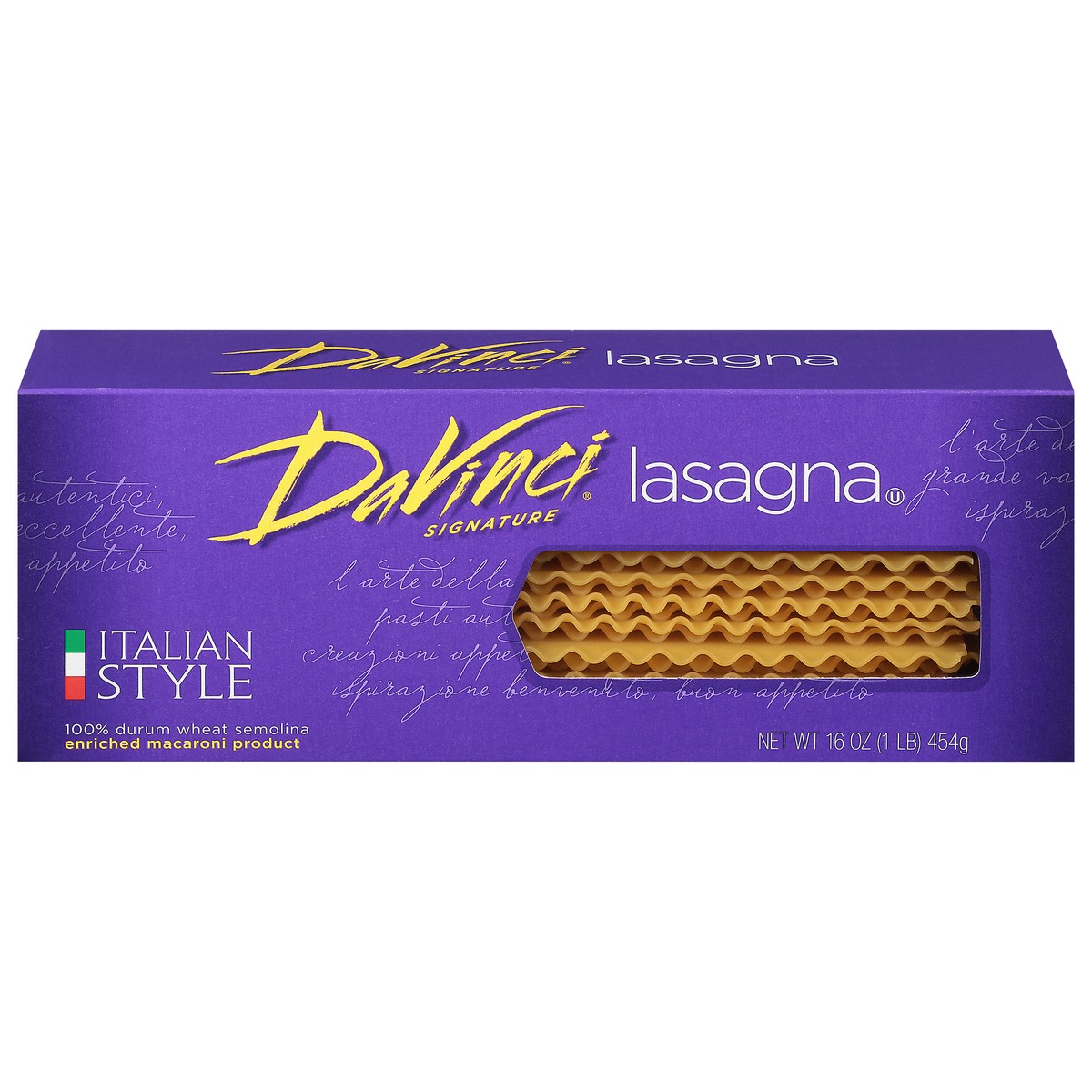 slide 1 of 9, Davinci Lasagna, 16 oz
