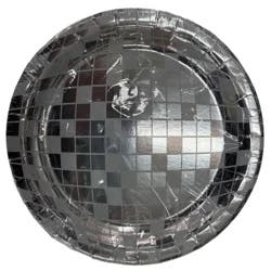 Meijer Round 9in Plates Print Foil 20 Ct