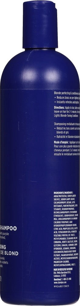 slide 3 of 3, Clairol Professional Shampoo, Shimmer Lights Blonde Toning, 16 fl oz