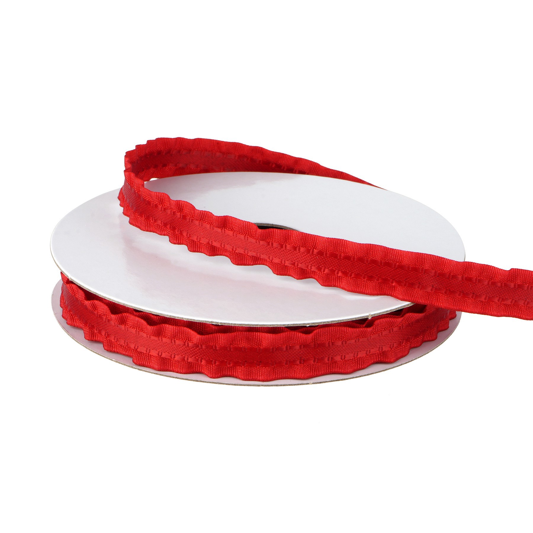 slide 3 of 3, 3/8" X 2yd. Primary Colors Ruffle Value Pack Ribbon By Celebrate It, 3/8 in x 2 yd