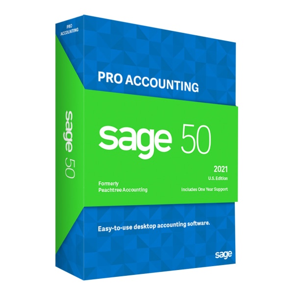 slide 2 of 3, Sage 50 Pro Accounting 2021, U.S. Edition, For Windows, Cd/Product Key/Download, 1 ct