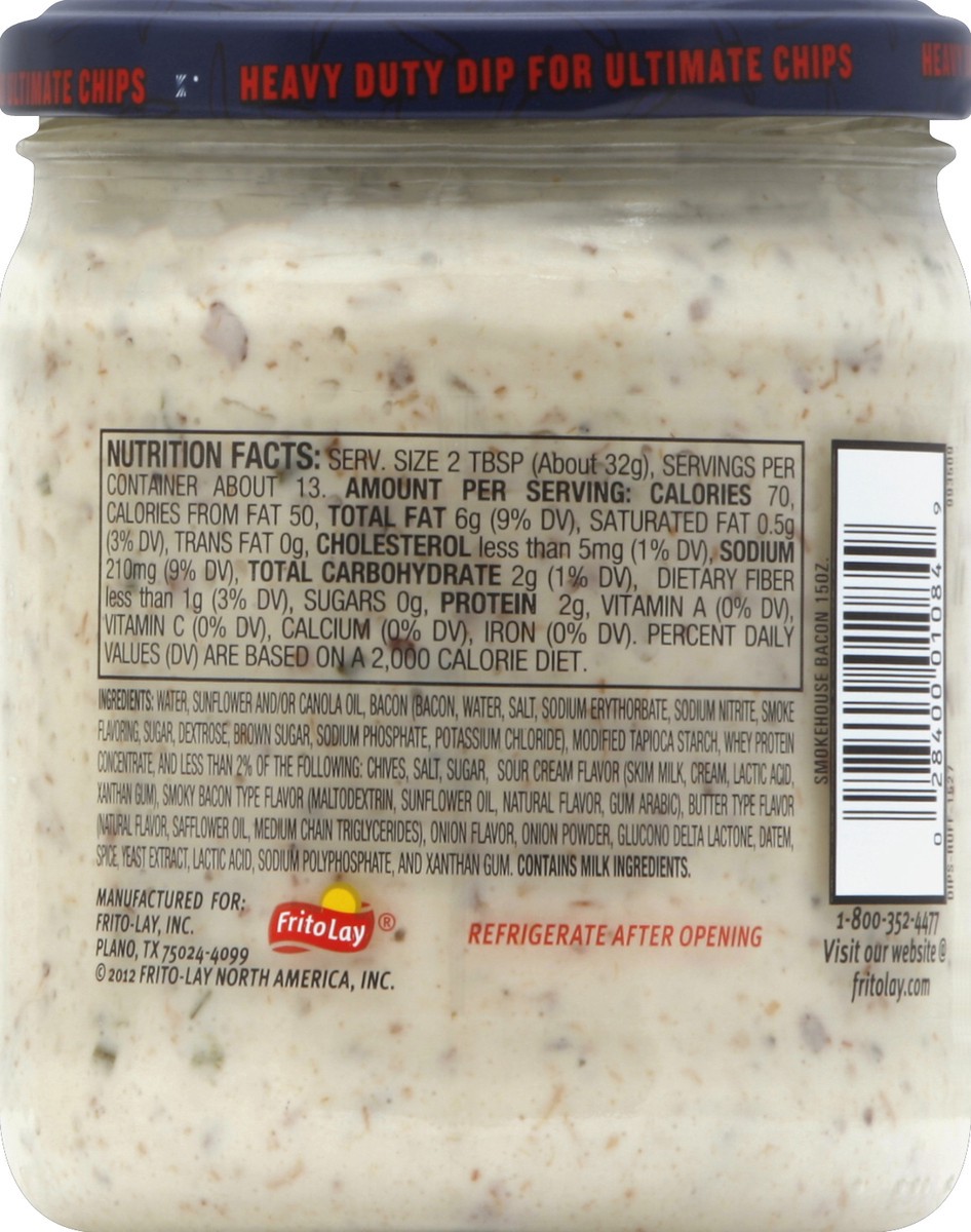 slide 3 of 3, Ruffles Ultimate Smokehouse Bacon Flavored Dip, 15 oz