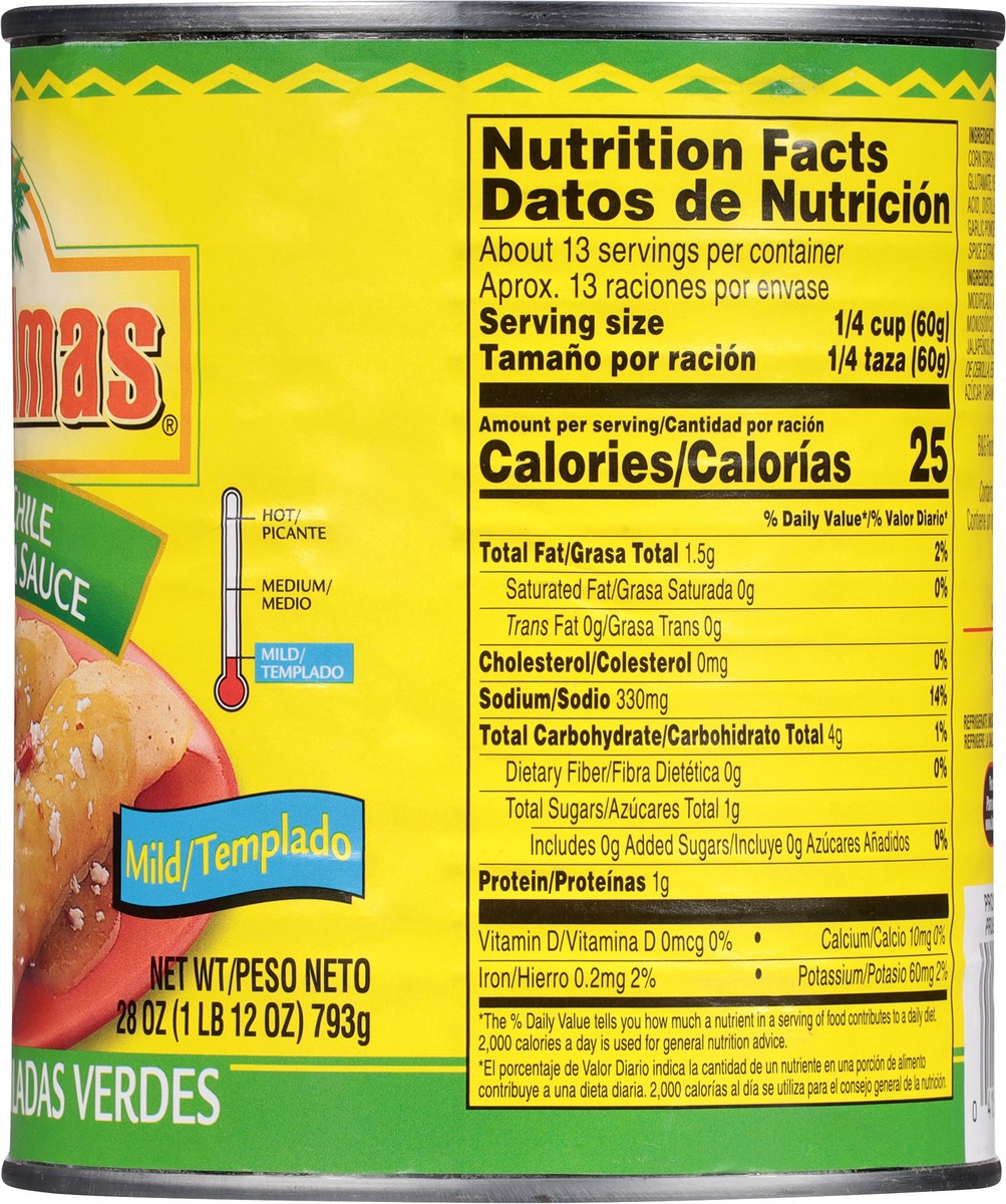 slide 10 of 13, Las Palmas Mild Green Chile Enchilada Sauce 28 oz, 28 oz