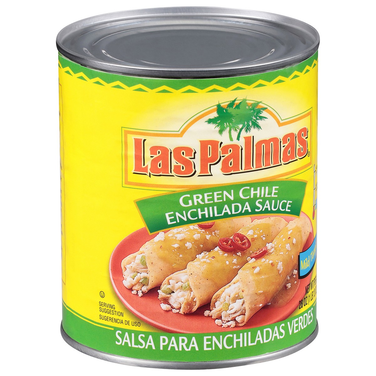 slide 11 of 13, Las Palmas Mild Green Chile Enchilada Sauce 28 oz, 28 oz