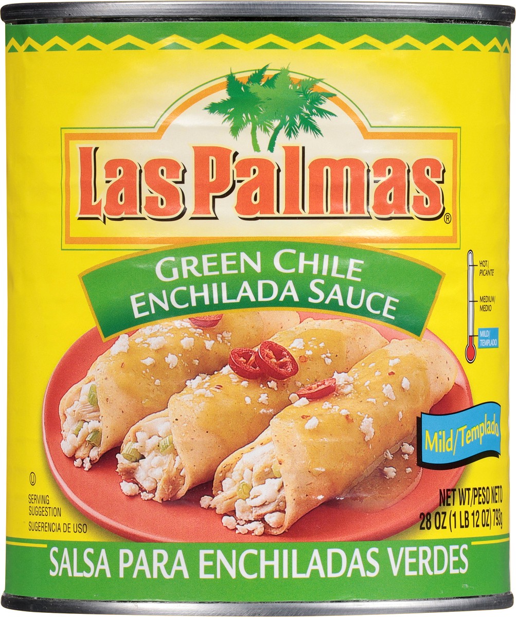 slide 9 of 13, Las Palmas Mild Green Chile Enchilada Sauce 28 oz, 28 oz