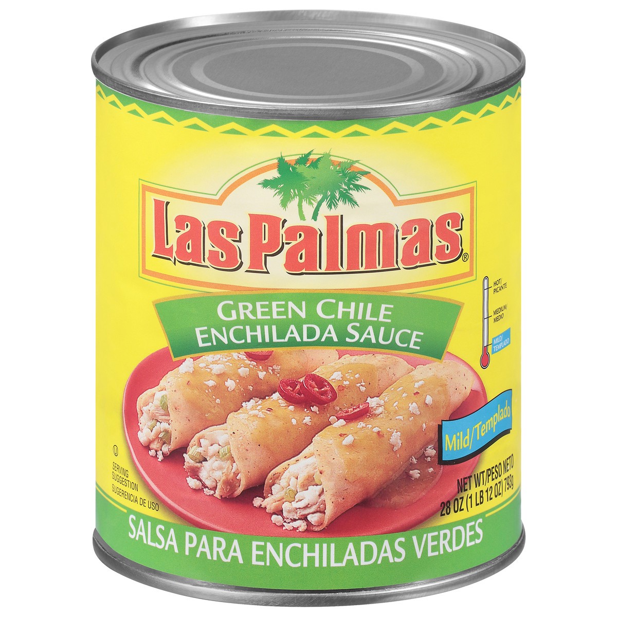 slide 1 of 13, Las Palmas Mild Green Chile Enchilada Sauce 28 oz, 28 oz