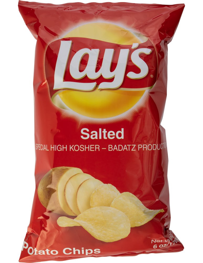 slide 1 of 1, Lay's Lays Potato Chips, Salted, 6 oz