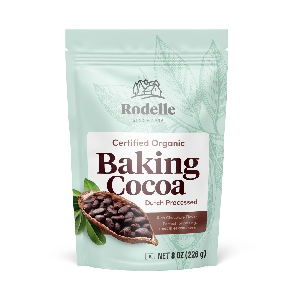 slide 3 of 3, Rodelle Organic Baking Cocoa, 8 oz