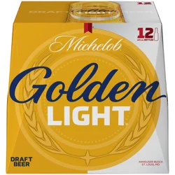 Michelob Golden Light 12x12 oz Glass Bottle