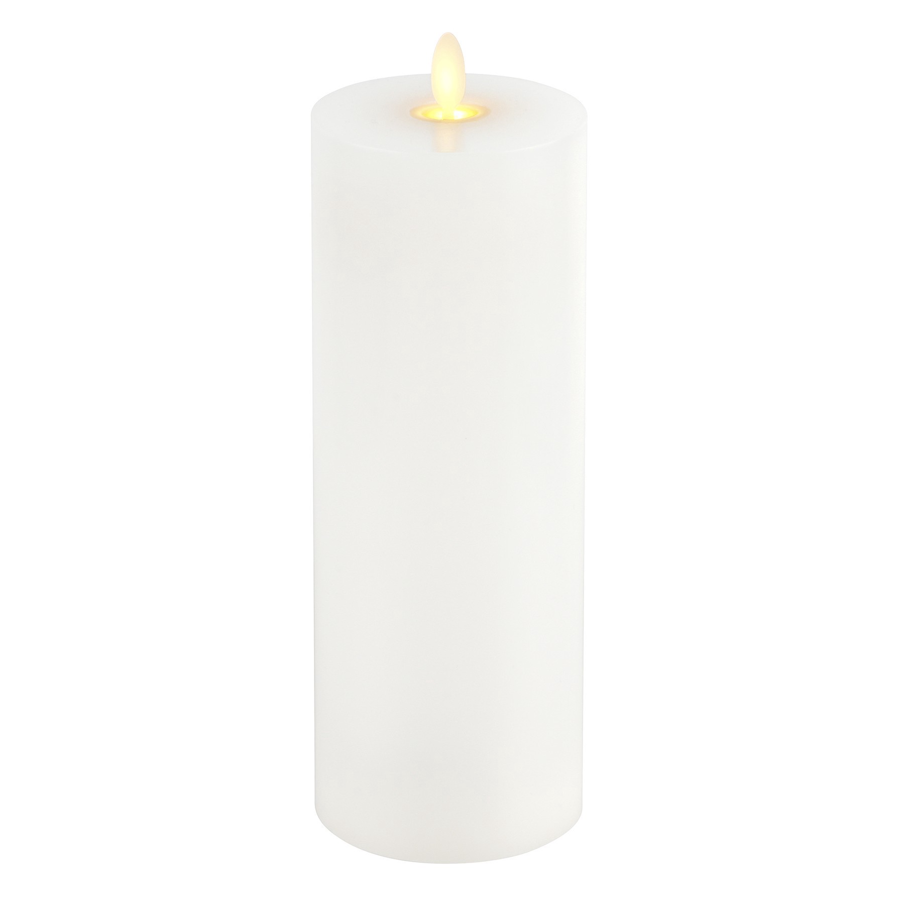 slide 2 of 2, 3" X 8" Moving Flame Led Wax Pillar Candle By Ashland, 3 in x 8 in