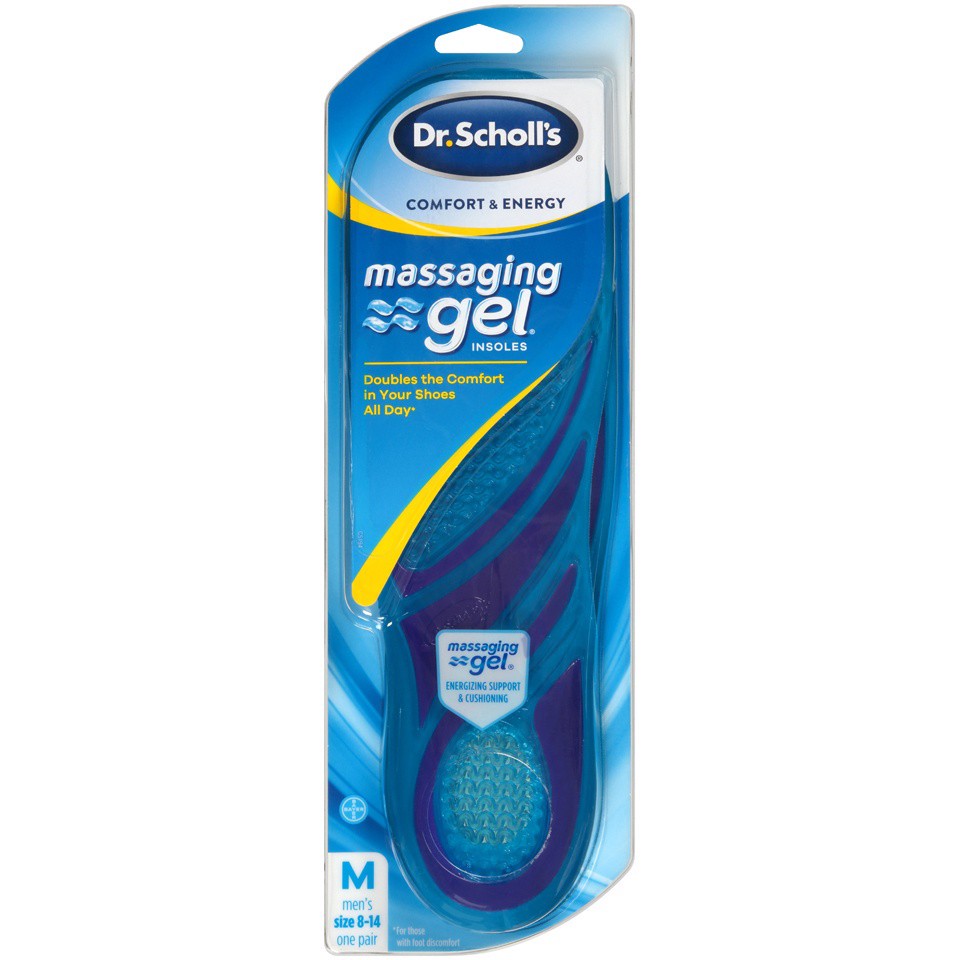 slide 1 of 3, Dr. Scholl's Men's Massaging Gel Insoles 1 ea, 1 ct