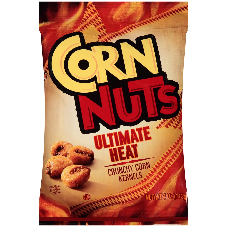 slide 1 of 1, Corn Nuts Corn Kernels, Crunchy, Ultimate Heat, 4 oz