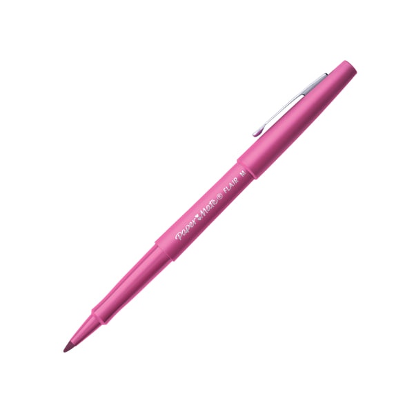 slide 1 of 1, Paper Mate Flair Felt Tip Pen, Pink, 1 ct