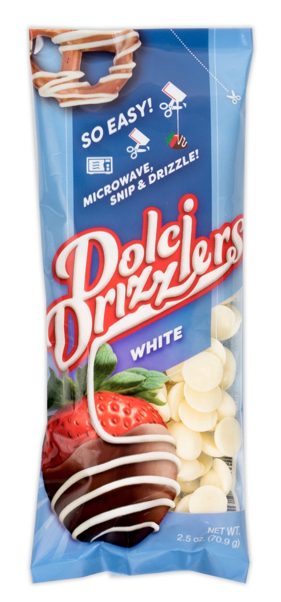 slide 1 of 1, Dolci Drizzlers White, 2.5 oz