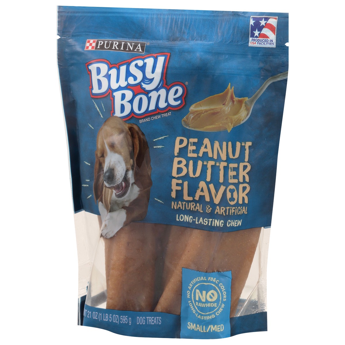 slide 9 of 9, Busy Purina Busy Bone Adult Dog Chew Bone Treats, Peanut Butter, 21 oz