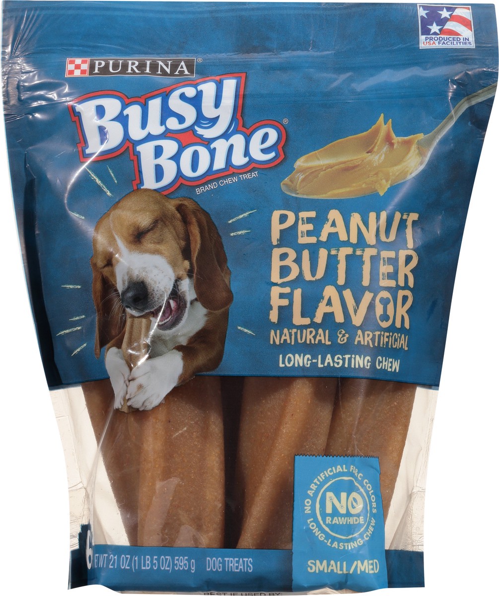 slide 5 of 9, Busy Purina Busy Bone Adult Dog Chew Bone Treats, Peanut Butter, 21 oz